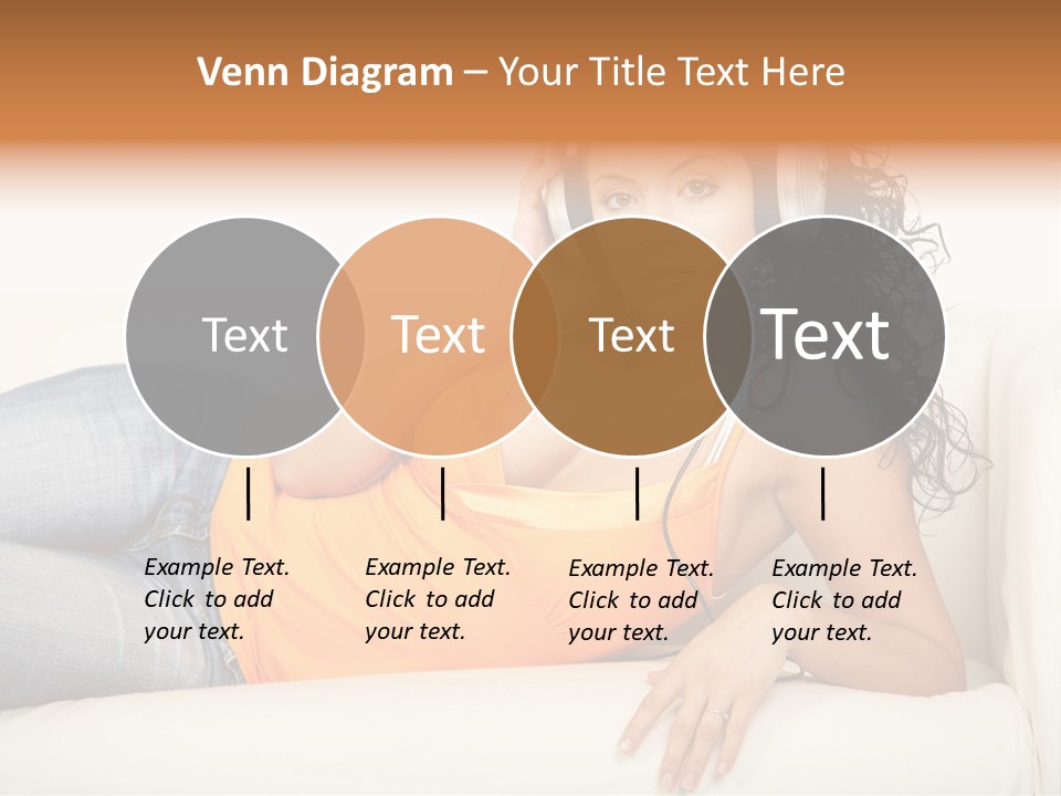 Female Furniture Living PowerPoint Template