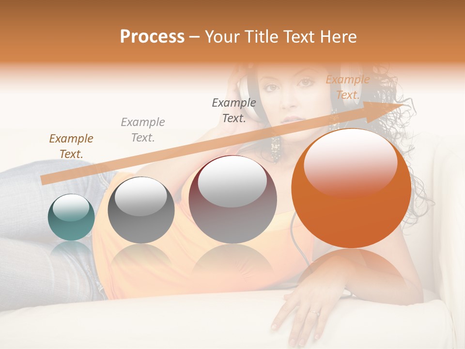 Female Furniture Living PowerPoint Template