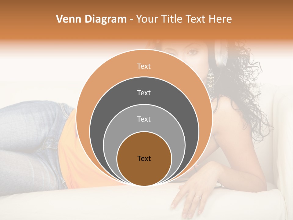 Female Furniture Living PowerPoint Template