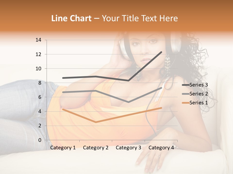 Female Furniture Living PowerPoint Template