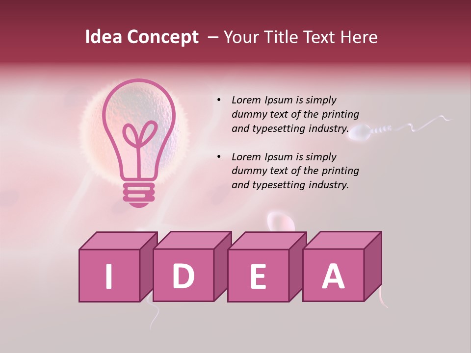 Reproduction Dna Internal PowerPoint Template