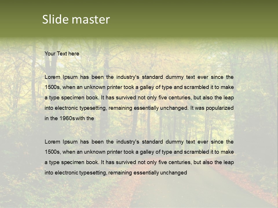 Gold Walk Colorful PowerPoint Template