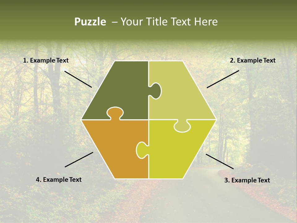 Gold Walk Colorful PowerPoint Template