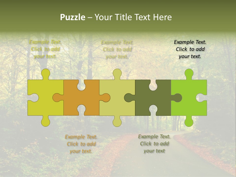 Gold Walk Colorful PowerPoint Template