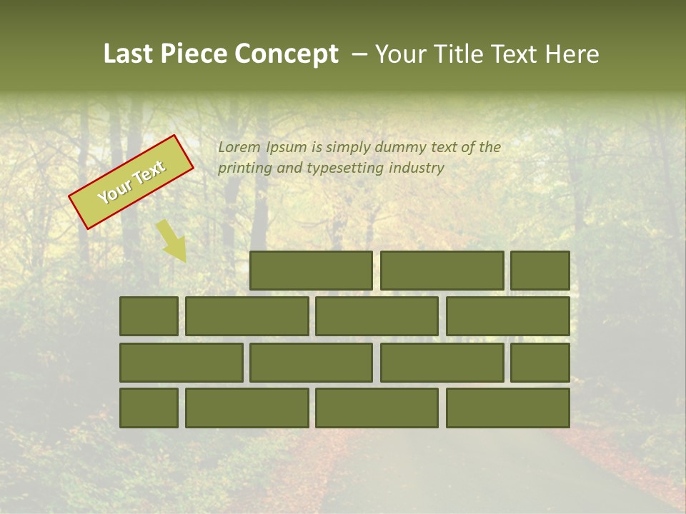 Gold Walk Colorful PowerPoint Template