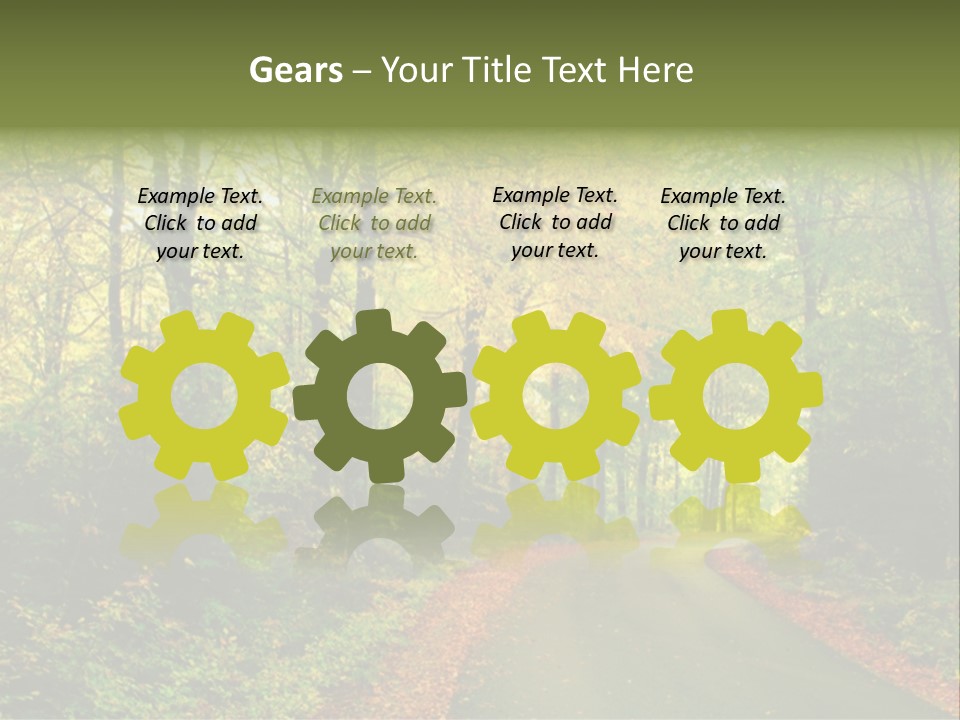 Gold Walk Colorful PowerPoint Template