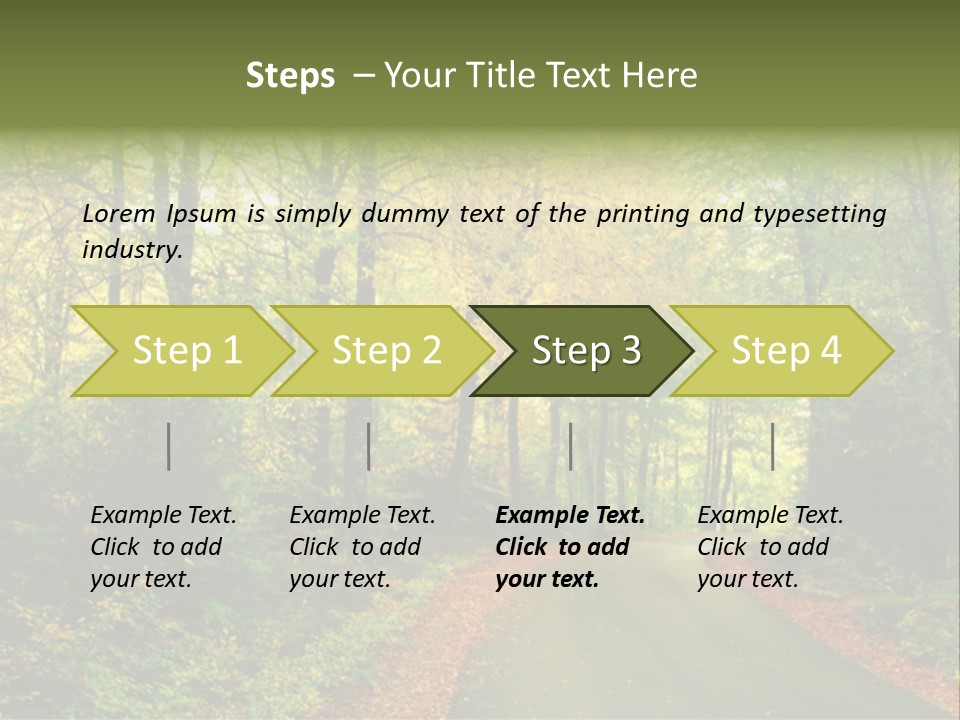 Gold Walk Colorful PowerPoint Template