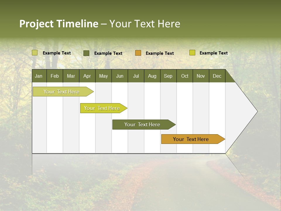 Gold Walk Colorful PowerPoint Template