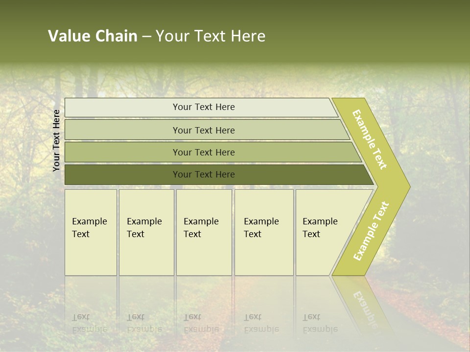 Gold Walk Colorful PowerPoint Template