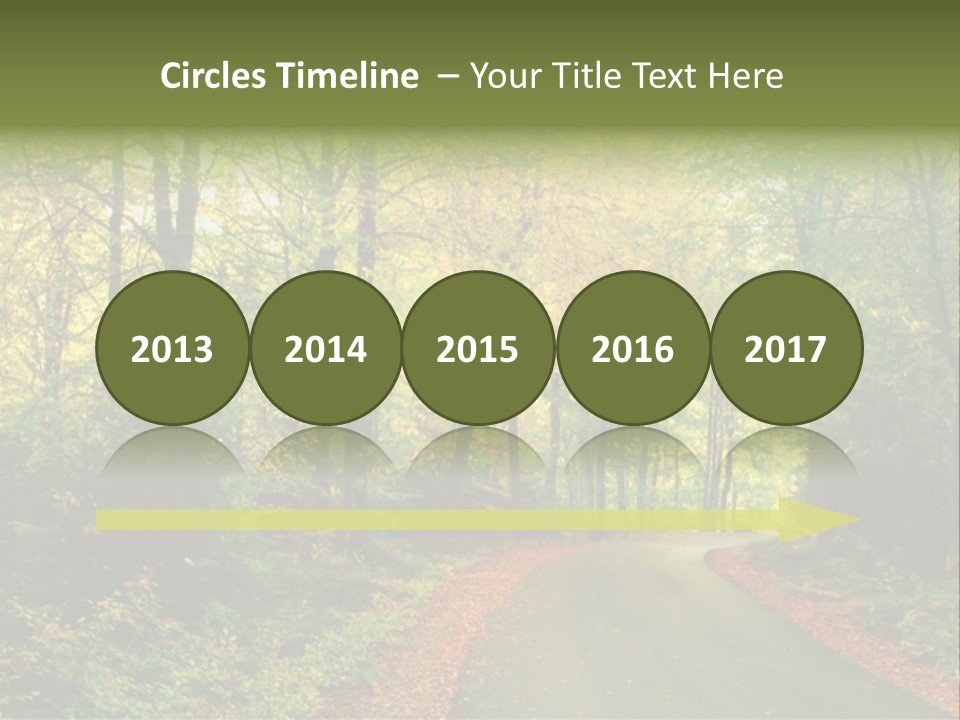 Gold Walk Colorful PowerPoint Template