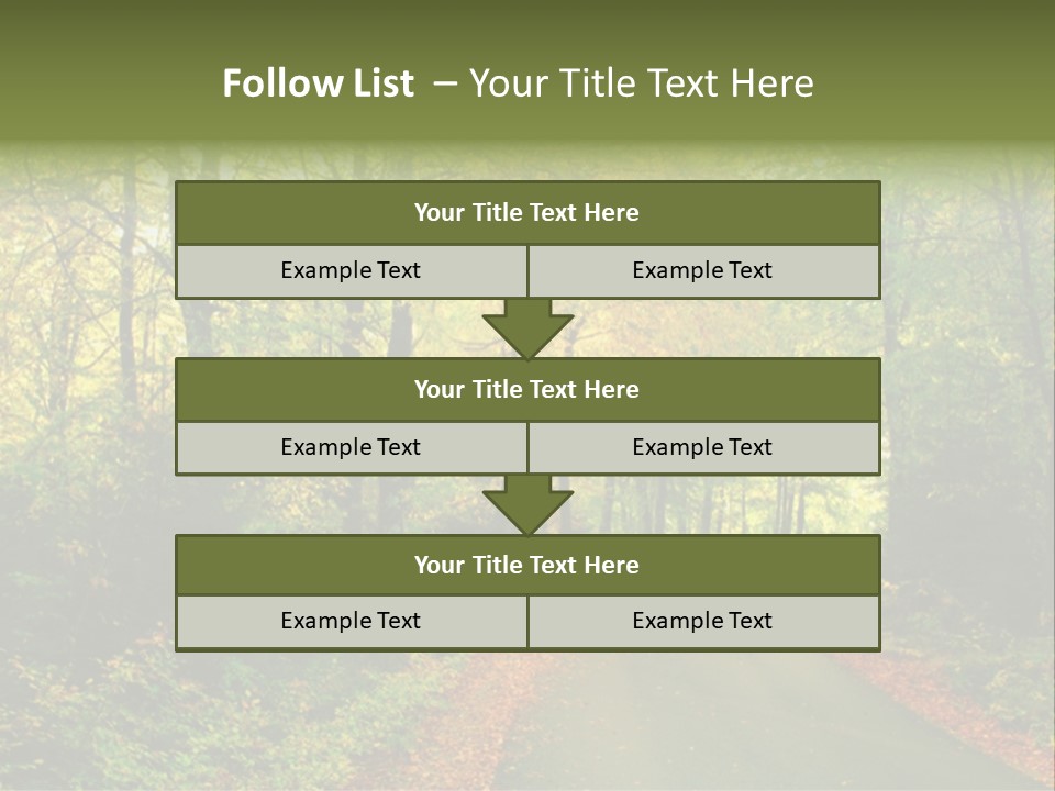 Gold Walk Colorful PowerPoint Template