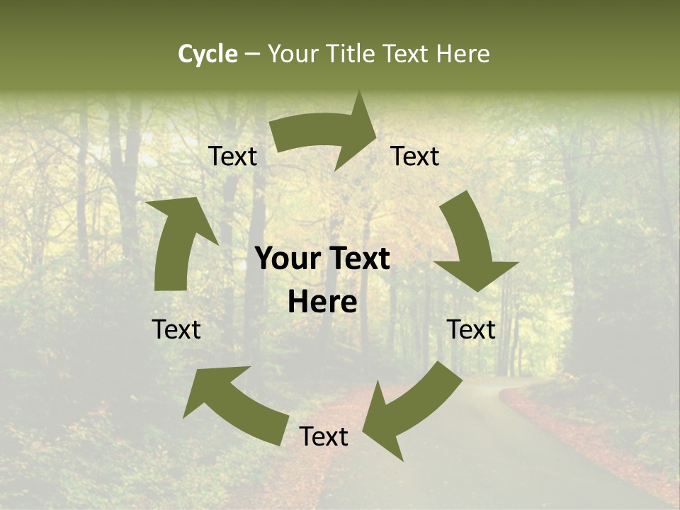 Gold Walk Colorful PowerPoint Template