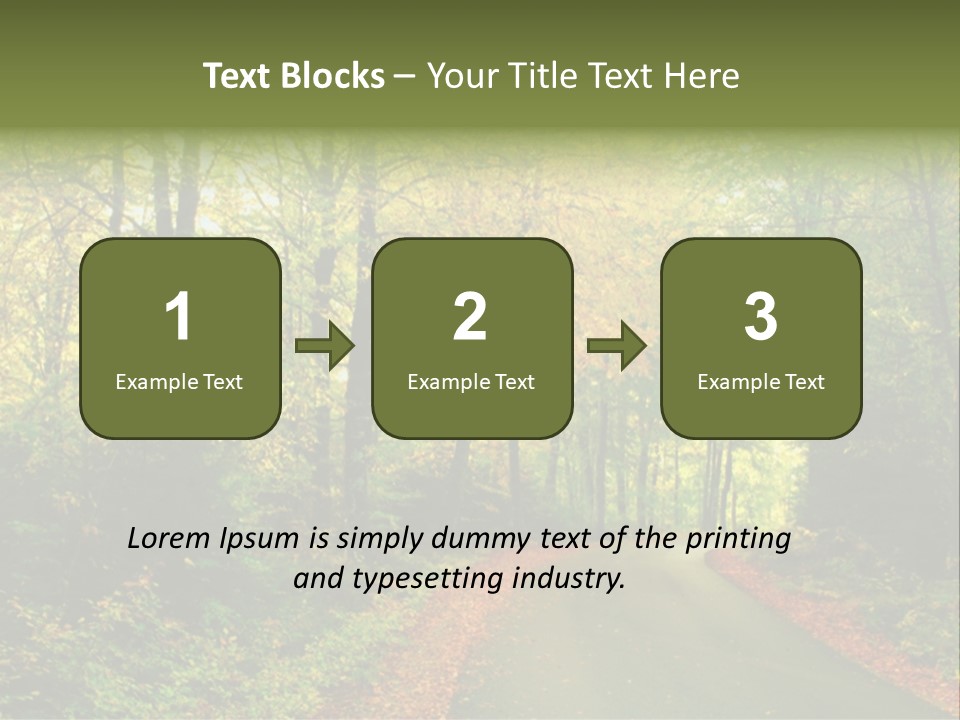 Gold Walk Colorful PowerPoint Template