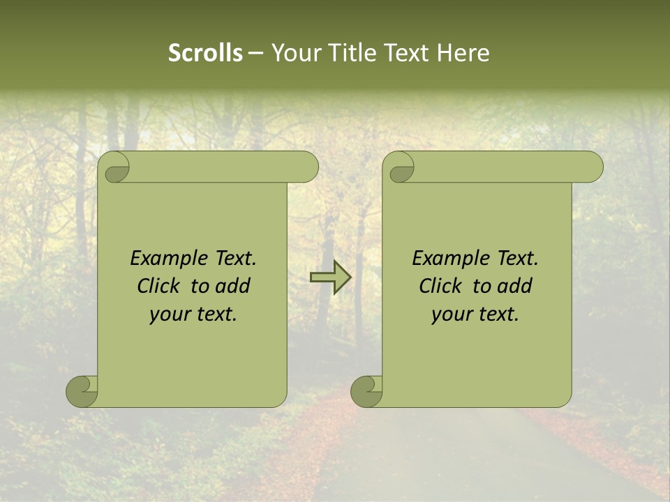 Gold Walk Colorful PowerPoint Template