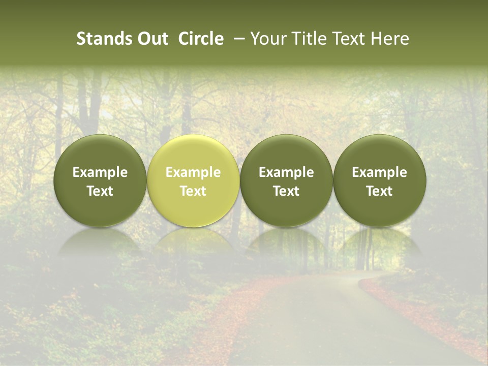 Gold Walk Colorful PowerPoint Template