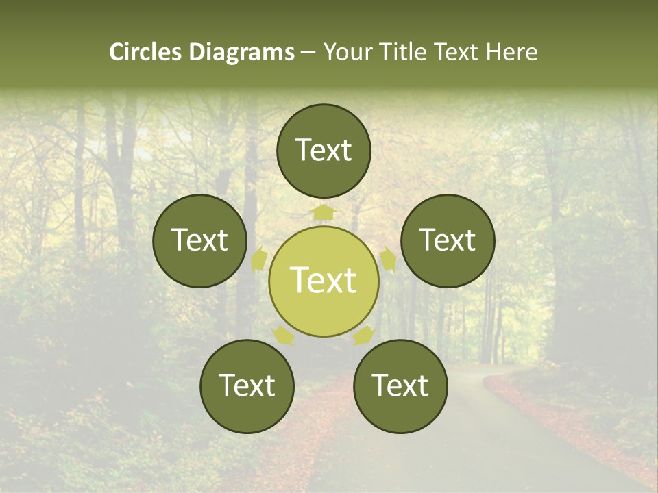 Gold Walk Colorful PowerPoint Template