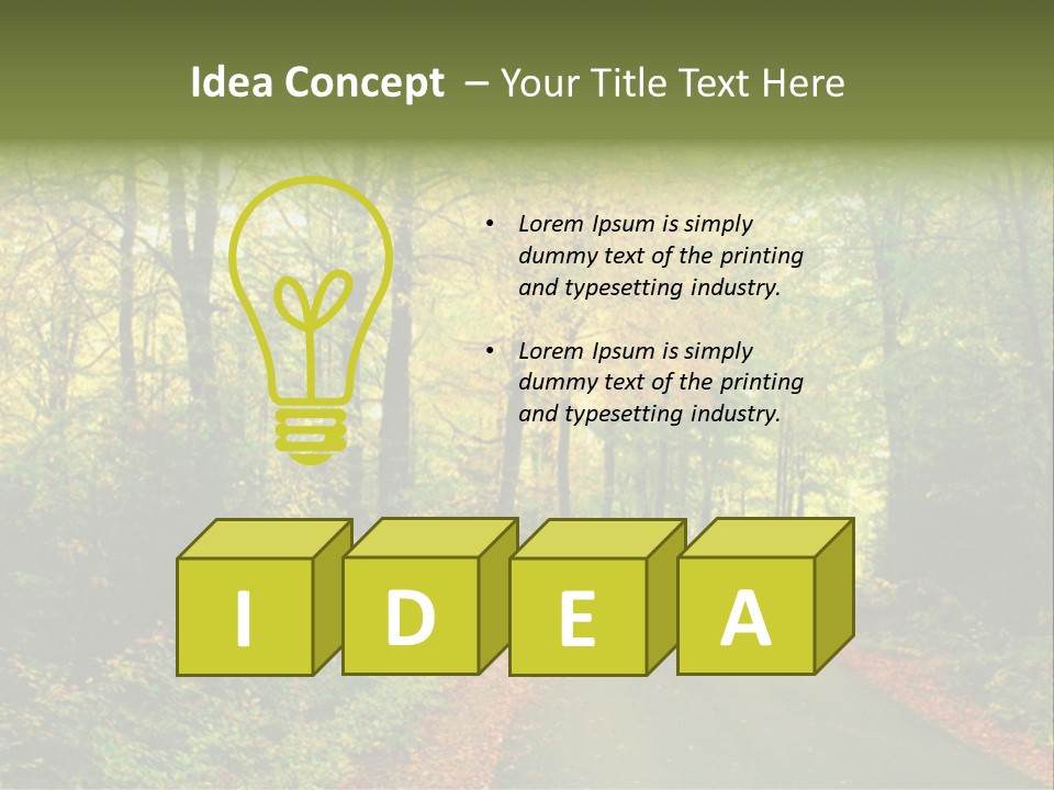 Gold Walk Colorful PowerPoint Template