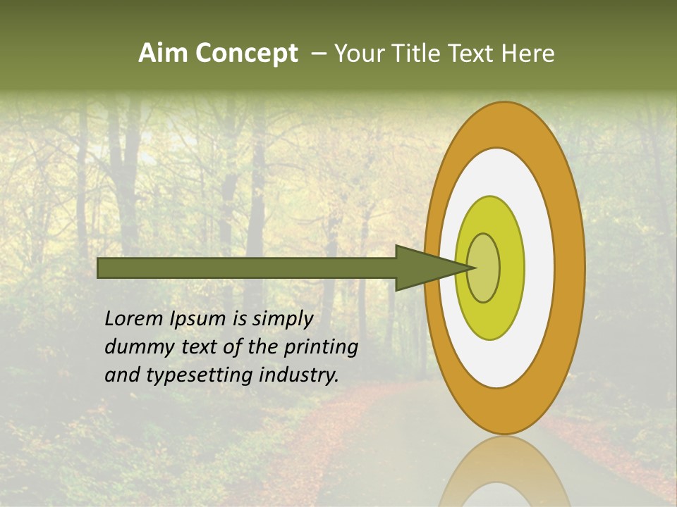 Gold Walk Colorful PowerPoint Template