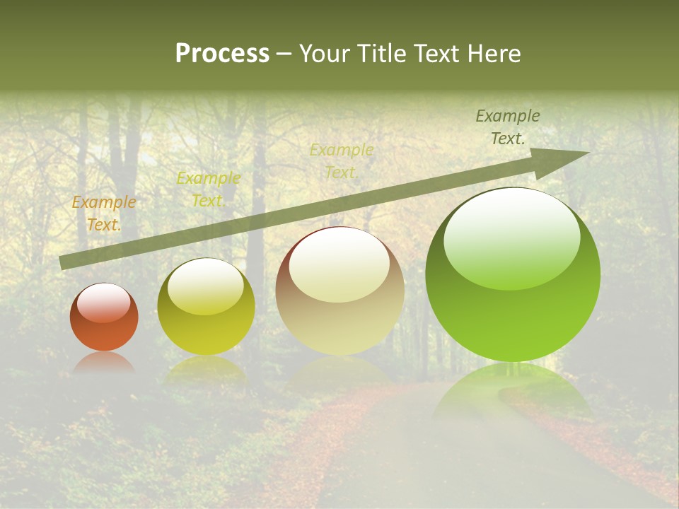 Gold Walk Colorful PowerPoint Template