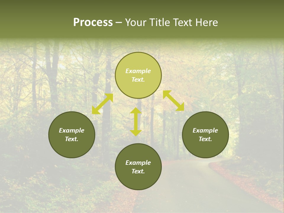 Gold Walk Colorful PowerPoint Template