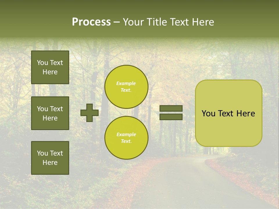 Gold Walk Colorful PowerPoint Template