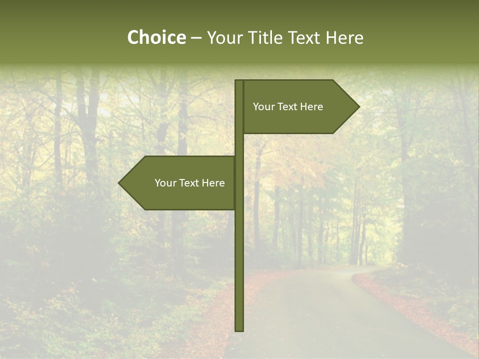 Gold Walk Colorful PowerPoint Template