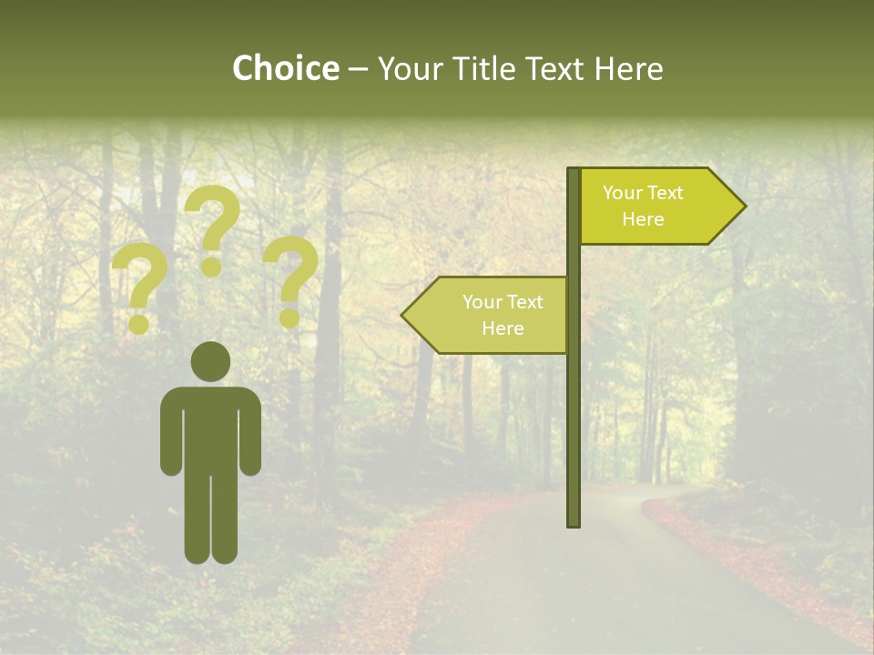 Gold Walk Colorful PowerPoint Template