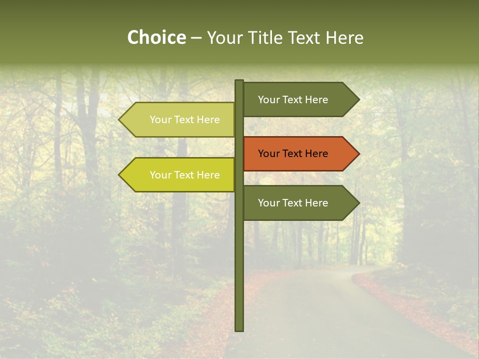 Gold Walk Colorful PowerPoint Template