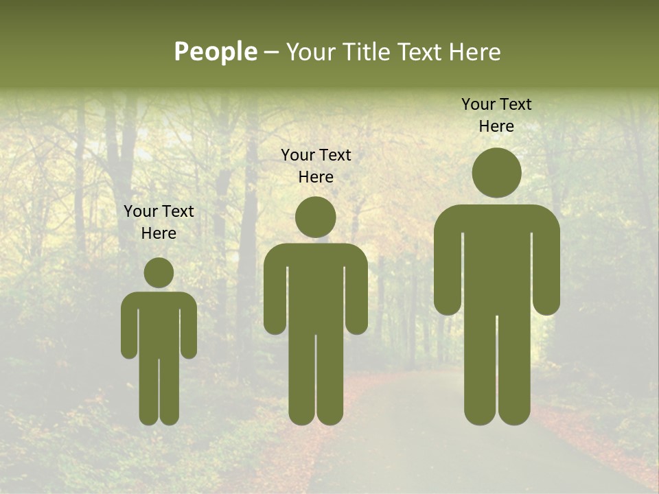 Gold Walk Colorful PowerPoint Template