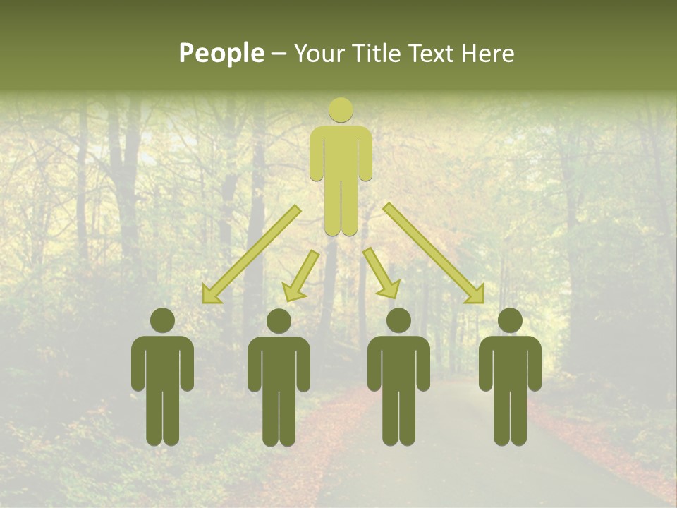 Gold Walk Colorful PowerPoint Template