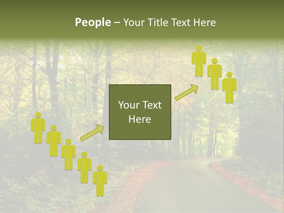 Gold Walk Colorful PowerPoint Template