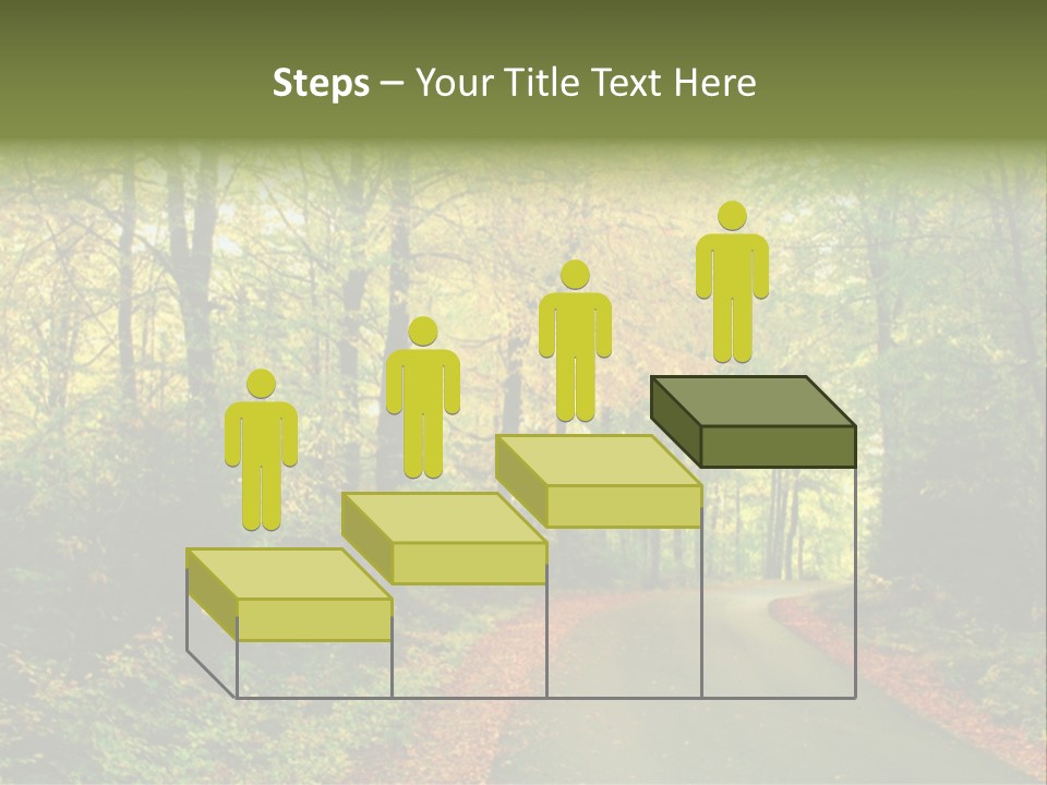 Gold Walk Colorful PowerPoint Template