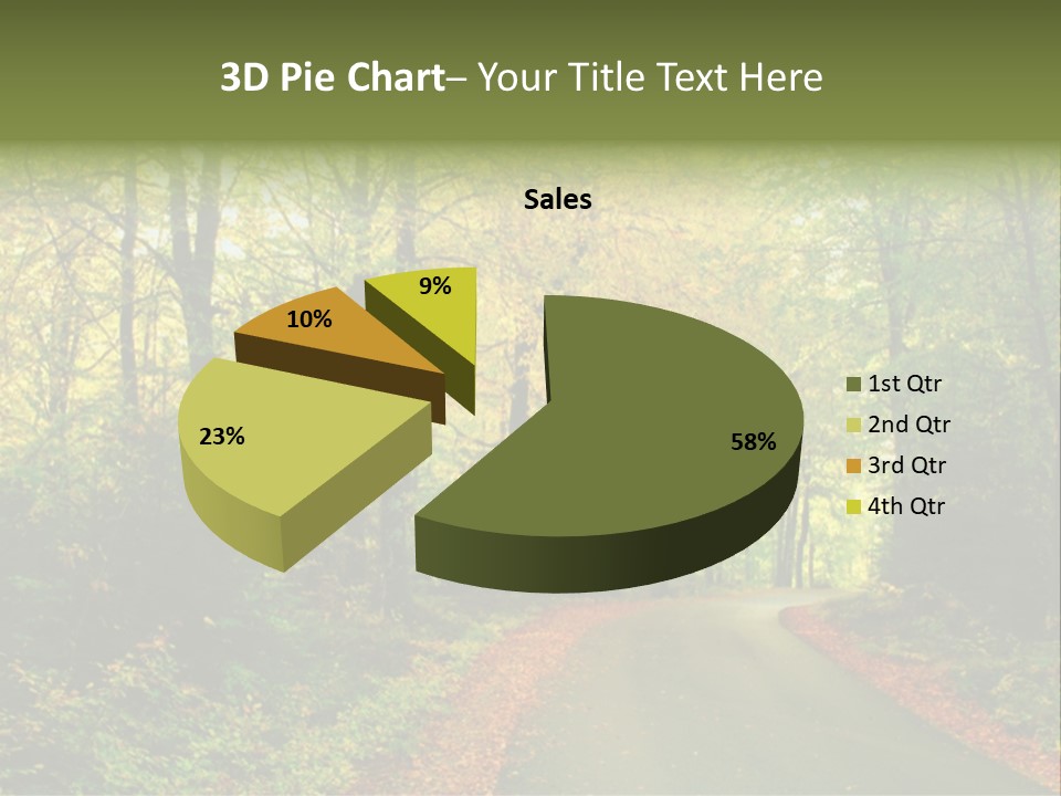 Gold Walk Colorful PowerPoint Template