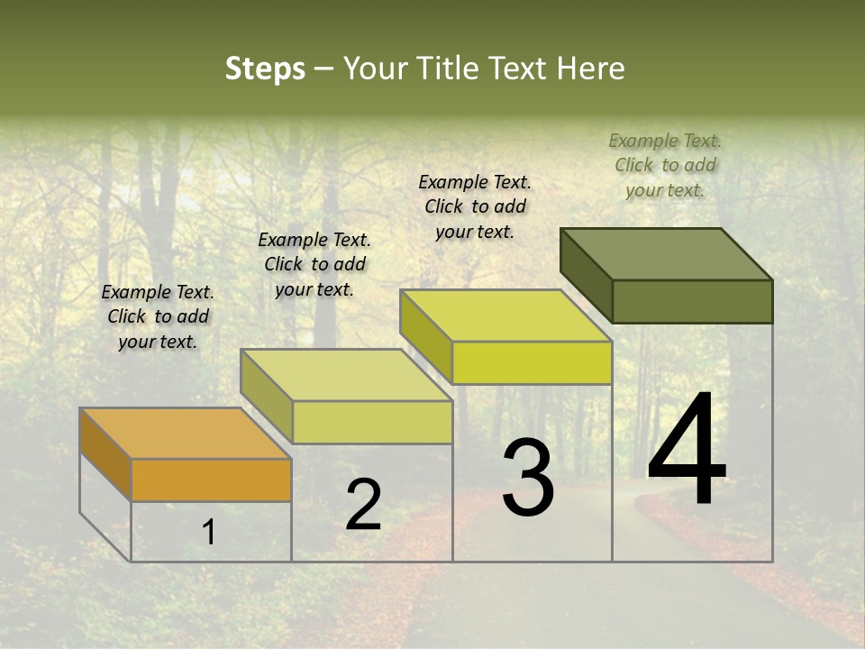 Gold Walk Colorful PowerPoint Template