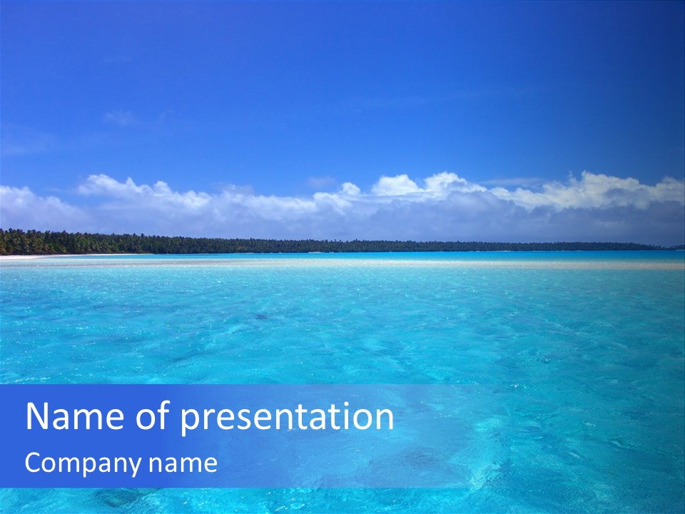 Tahiti Relaxing Vacation PowerPoint Template