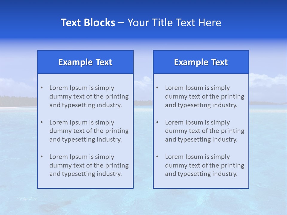 Tahiti Relaxing Vacation PowerPoint Template