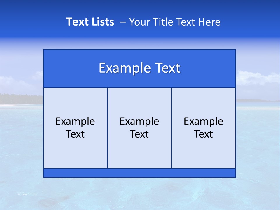 Tahiti Relaxing Vacation PowerPoint Template
