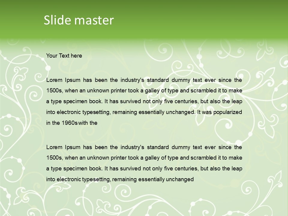 Holiday Art Happy PowerPoint Template