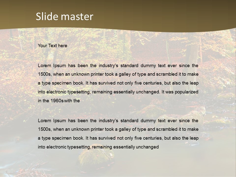 Brown Leaf Autumn PowerPoint Template