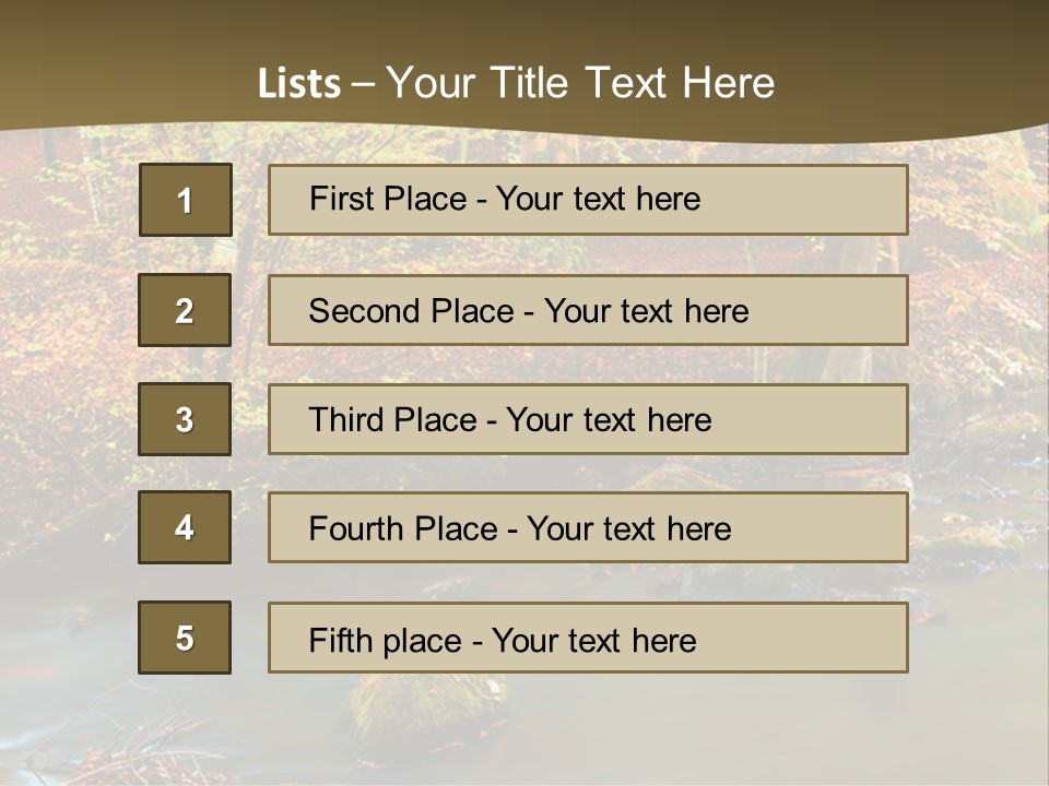 Brown Leaf Autumn PowerPoint Template