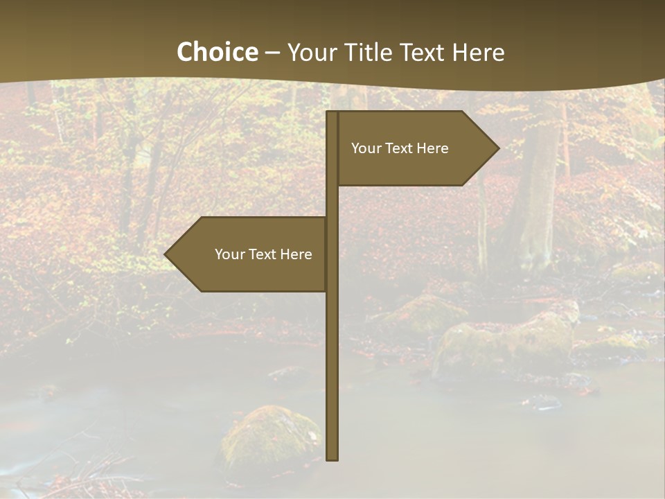 Brown Leaf Autumn PowerPoint Template