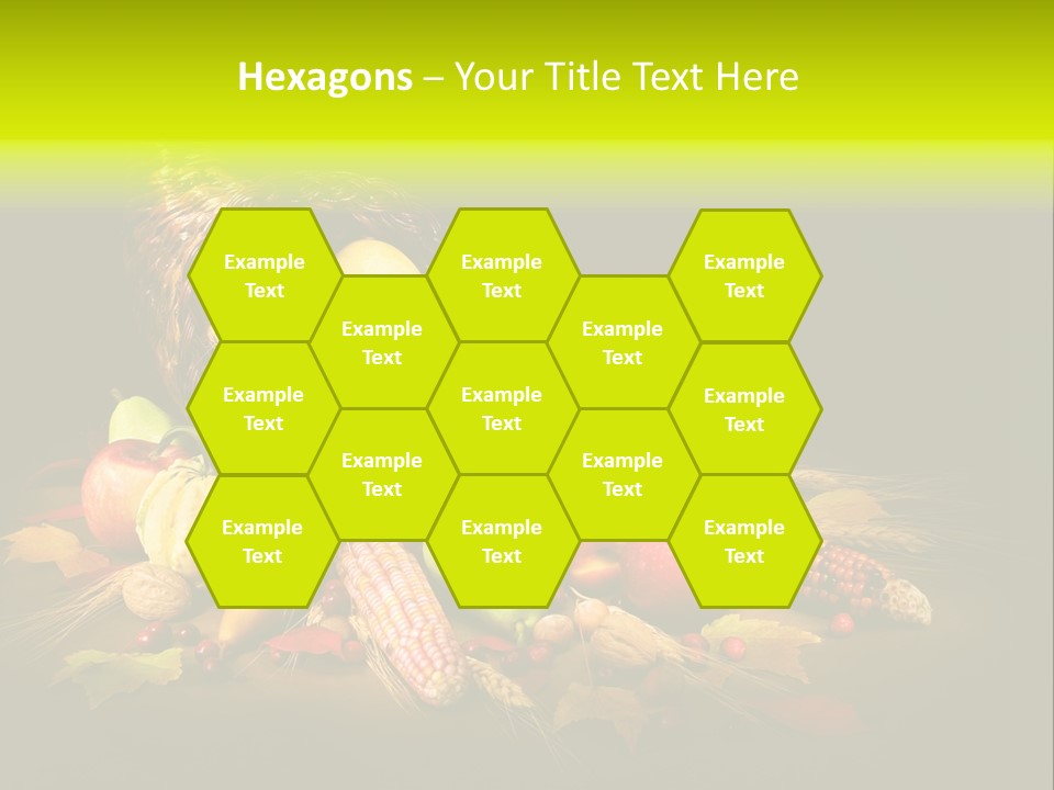 Squash Cornucopia Vegetable PowerPoint Template