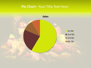 Squash Cornucopia Vegetable PowerPoint Template