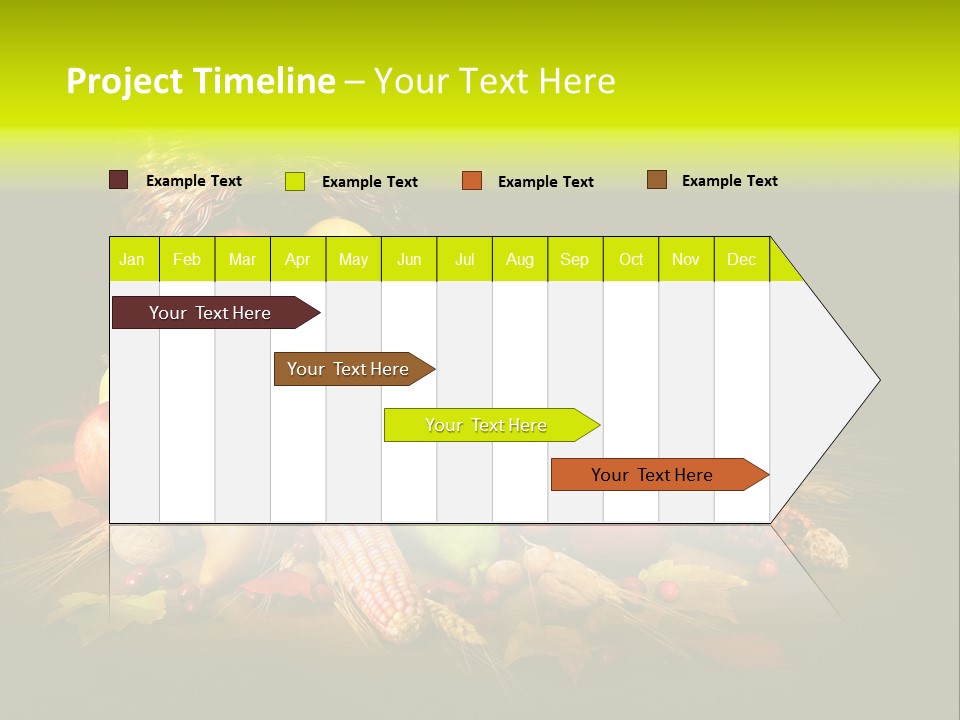 Squash Cornucopia Vegetable PowerPoint Template
