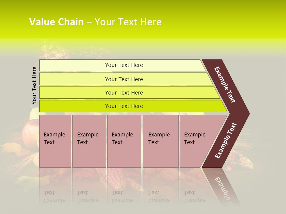 Squash Cornucopia Vegetable PowerPoint Template