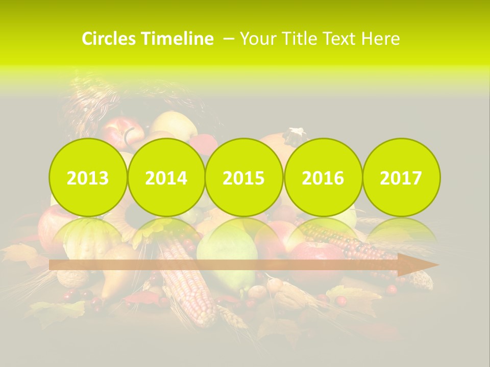 Squash Cornucopia Vegetable PowerPoint Template