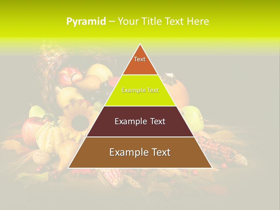 Squash Cornucopia Vegetable PowerPoint Template