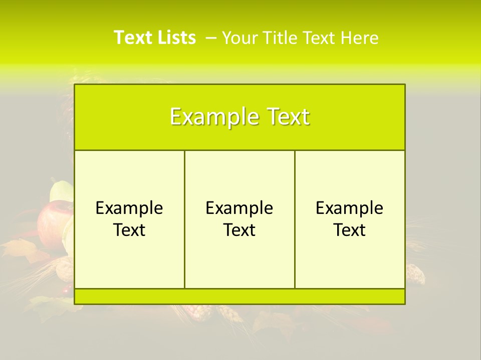 Squash Cornucopia Vegetable PowerPoint Template