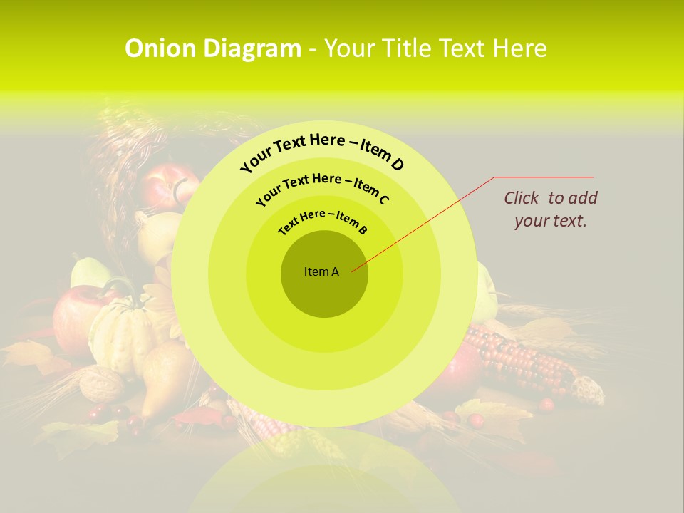 Squash Cornucopia Vegetable PowerPoint Template