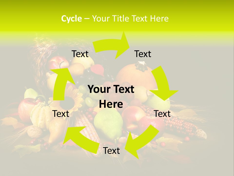 Squash Cornucopia Vegetable PowerPoint Template
